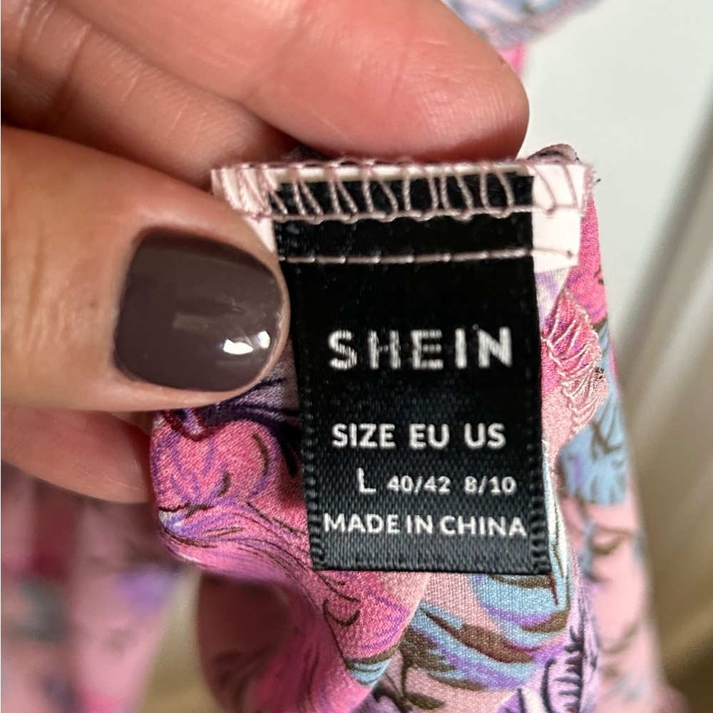 Cowgirl floral pink sheer dress